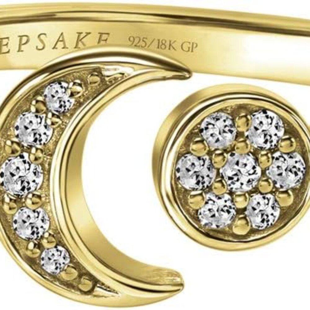 Moon Sun Star Diamond Stackable Open Ring For Wom… - image 2